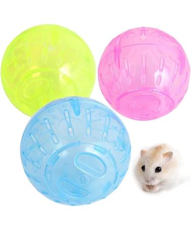 Plastic Pet Mice Jogging Ball Hamster Gerbil Rat Exercise Portable Funny Solid Hamster Running Balls Play Toys Accessory Useful and Practical Professional Design - Buy Online on GoSupps.com