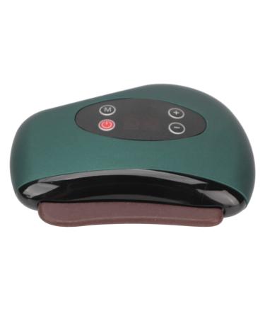 Heated cockroach 12-speed vibration Heated Gua SHA massager Bian Stone-Bodenschabrett for anti-aging muscle relaxation (red)