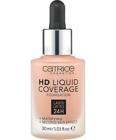 Catrice HD Liquid Coverage Foundation No. 040 nude long -lasting matt matt for impure skin vegan oil -free waterproof without alcohol 3x30ml) 040 warm beige 30 ml (3 -pack) - Buy Online on GoSupps.com