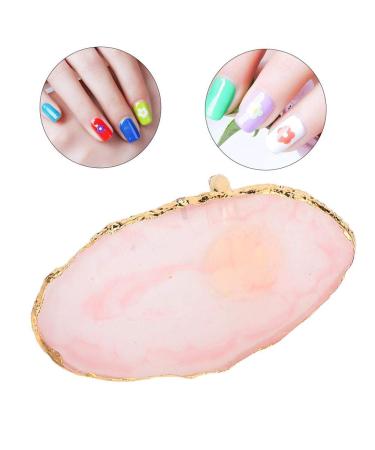Resin Plastic Plate Dekaim Resin Mini Nail Art Gel Polish Color Mixing Plate Tips Display Holder Manicure Tool(Pink) - Buy Online on GoSupps.com