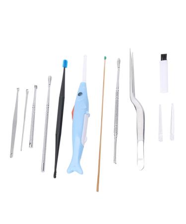 Professional Luminous Earpick Set - 10Pcs Earwax Remover Tweezers for Body Health Care - Buy Online on GoSupps.com