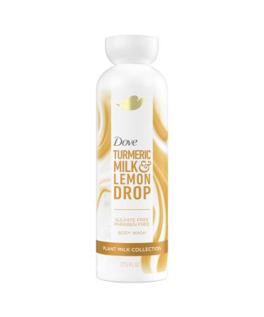 Dove Plant Milk Cleansing Body Wash Turmeric & Lemon for Moisturized Skin Gentle Cleanser No Sulfates or Parabens pH balanced 17.5 fl oz