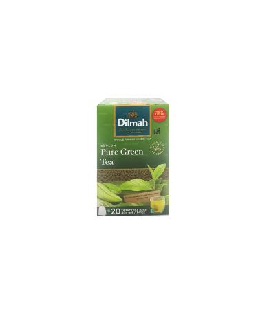 DILMAH Pure Green 1.5g x 20 Tea Bags - Premium Green Tea | [Your Brand Name] - Buy Online on GoSupps.com