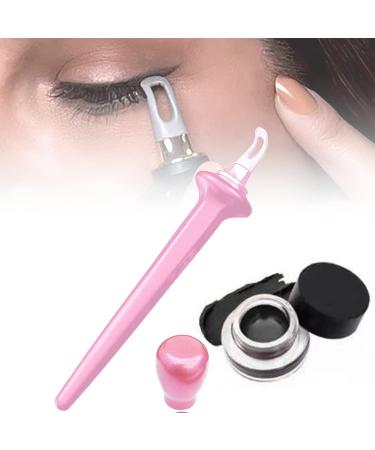 Aaiffey Eyeliner Applicator Tool - Pink Silicone Guide with Black Creams | Easy No-Skip Waterproof Eyeliner Kit - Buy Online on GoSupps.com