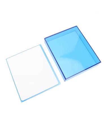 Eyelash Grafting Pallet - Thickened Acrylic False Eyelash Storage Box | Waterproof & Dustproof Lash Extension Organizer | Transparent Blue - Buy Online on GoSupps.com