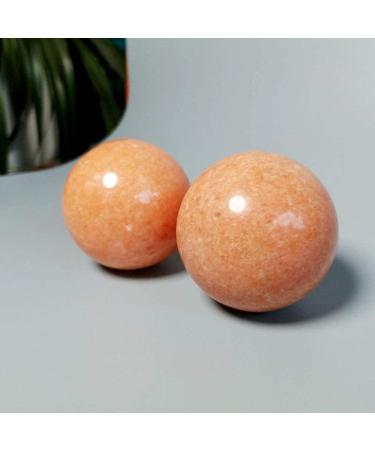 Buy Baoding Balls Set - Natural Jade Stress Balls for Adults | Relaxation & Finger Training - 2 Pack Massage Handballs - Buy Online on GoSupps.com