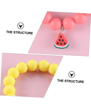 ifundom 3pcs Children's Bracelet Bracelets for Kids Bangles for Kids Bracelet for Girls Kids Bangles Kids Decor Beads for Kids Toddler Accessories Soft Ceramic Frosted Beads Simple - Buy Online on GoSupps.com