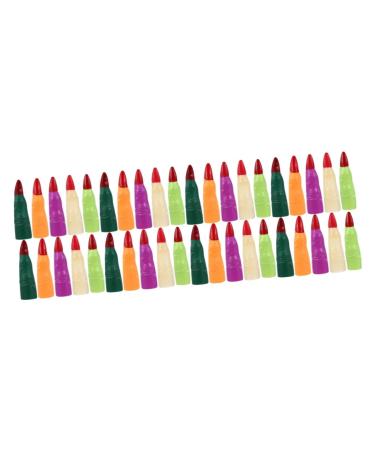 FOMIYES 40 Pcs Fake Finger Cot Fake Zombie Fingers Fake Fingers Nail Cosplay Finger Nails Fake Witch Nails Witch Fake Finger Nail Finger Pointer Witch Finger Claws Halloween Plastic Gift