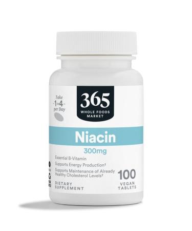 365 by Whole Foods Market Niacin 300Mg 100 Tablets - Buy Online on GoSupps.com