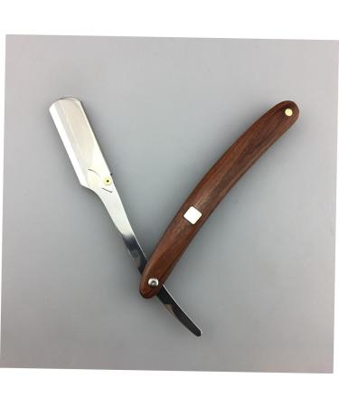 Minkissy Double Foldable Razor for Men - Safe Metal Hand Shaving Tool & Wooden Cutlery Holder | International Shipping Available - Buy Online on GoSupps.com