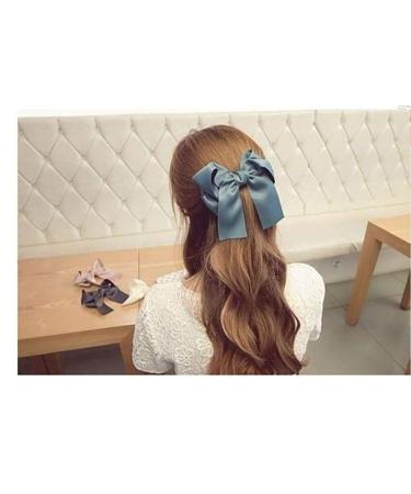 8pcs Women Cute Large Satin Ribbon Hair Clips - Stylish & Elegant Hair Accessories for All Occasions | International Shipping Available - Buy Online on GoSupps.com