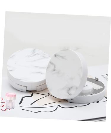 Homsfou 3 STK Rabbit Contact Lens Case Holder - Travel Set with Marbling Design | International Shipping Available - Buy Online on GoSupps.com