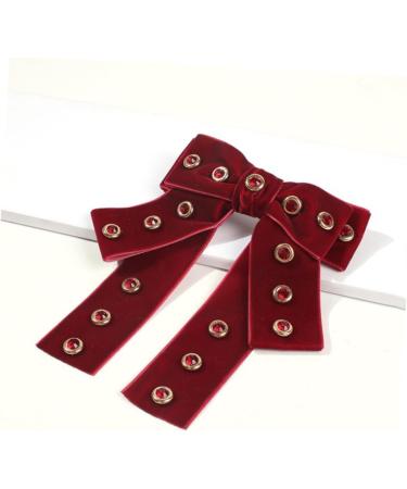 CALLARON Hairpins Hair Volume Clip Hairplop Hairpinpal Haircuff Haireraser Bow-tie Barrettes Hair Pin Hair Clip Hair Barrettes Ponytail Holders Woman Barrette Bow Tie Spring Clip Miss Red - Buy Online on GoSupps.com