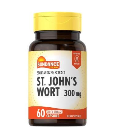 Sundance Vitamins St. John's Wort 300 mg - 60 Capsules Pack of 2