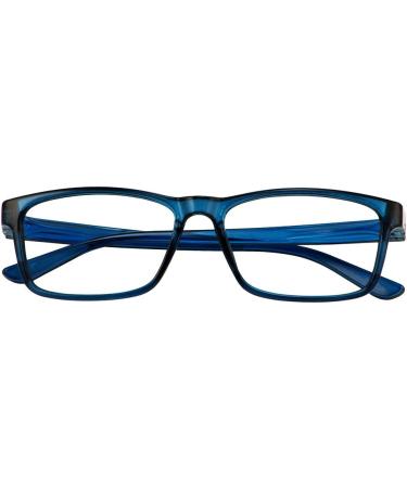 BUNNY EYEZ Readers JACOB - Stylish Dark Navy Blue Reading Glasses with Tiltable & Flippable Frame | 2.5 Diopters | Shop Internationally - Buy Online on GoSupps.com