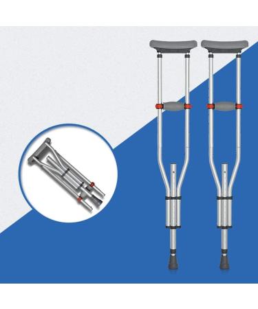 Crutches for Adults Underarm Crutches Underarm Crutches Can Be Folded Anti-Slip Elderly Cane Can Be Adjusted Height Suitable for Disabled People Great for Travel or Wo - Buy Online on GoSupps.com
