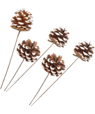 TEHAUX 10 Pcs Floral Flower Bouquet Artificial Pine Cone Bouquet Artificial Plants Diy Crafting Pinecones Branches Pinecones with Pine Floral Picks Mini Wreath Ornament Vase Autumn Bamboo As Shownx2pcs 50X5cmx2pcs - Buy Online on GoSupps.com