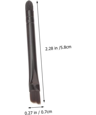 Baluue 10 Pcs Eye Shadow Brush Dual Ended Makeup Brush Sponge Applicator Makeup Applicator Stainless Steel 5.8X0.7X0.5CM Black - Buy Online on GoSupps.com