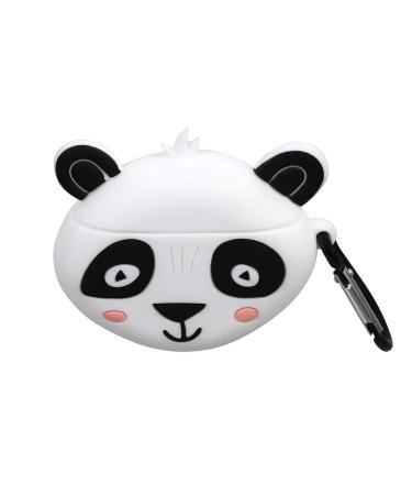 Panda Earphone/Earbud Case with Backpack Clip