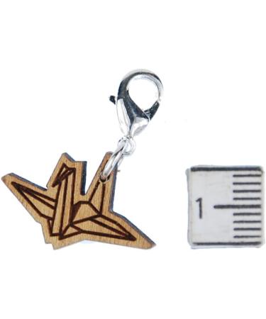 Miniblings Crane Charm Zipper Pull - Handmade Senbazuru Bird Origami Jewelry Silver-Plated Pendant for Bracelets & Bags - Buy Online on GoSupps.com