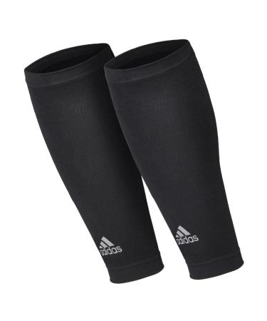 adidas Calf Compression Sleeves for Unisex - Pair of Calf Sleeves for Running Black (Large/X-large)