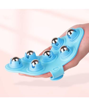 Portable Massage Glove with Roller Balls - 7x 360-Degree Body Relaxation Device for Muscle Relief - Buy Online on GoSupps.com
