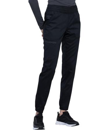 Women's Workwear Revolution Jogger Scrubs - Small Black | Soft Stretch, Easy Care | WW011 - Buy Online on GoSupps.com