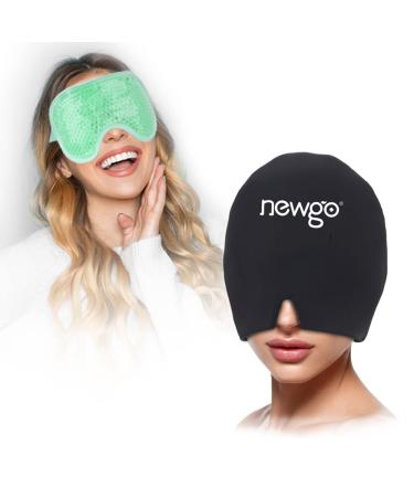 NEWGO Bundle of Gel Eye Mask and Headache Ice Cap