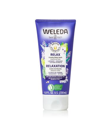 Weleda Aroma Essentials Relax Creamy Body Wash, 6.8 Fluid Ounce, Gentle Plant Rich Cleanser with Lavender, Bergamot, and Vetiver Relax-Lavender 6.8 Fl Oz (Pack of 1)