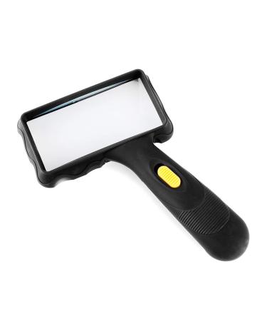 10X Handheld Reading Magnifier Optical Lens with LED Lights for Reading Newspapers Office School Home Electronics Inspection Stamp Collection Made in China