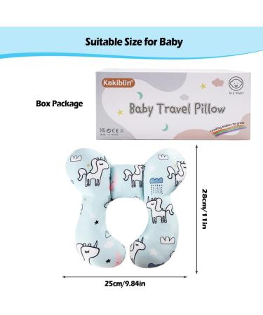 KAKIBLIN Baby Travel Pillow - Unicorn Baby Neck Support for Car Seat & Pushchair - Buy Online on GoSupps.com