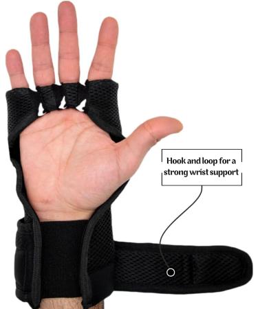 Onomaste Professional Boxing Gloves - Extra Padded Quick Attribution System & Boxing Bandages - Black L-XL - Buy Online on GoSupps.com