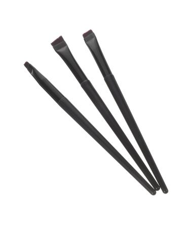 CANIGHT 3pcs Eyeliner Brush Eyebrow Brush Teen Girl Ultra Thin Eyeliner Brush Female Black