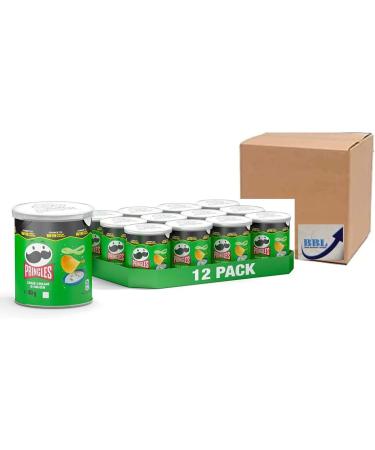 Pringles Sour cream & onion Pop & Go Crisps 12 x 40g - Buy Online on GoSupps.com