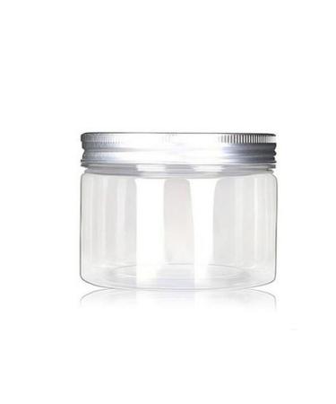 ERICOTRY 6 PCs of 4 oz / 120 ml glasses PET plastic Cosmetic cosmetic container cases with silver aluminum capsules Cream lotion-box ointments bottle-food bottle-make-exec glass
