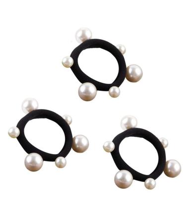 Solustre 10-Piece Pearl Hair Tie Set | Sweet Elastic Ponytail Holders for Women & Girls | Stylish Hair Accessories - Buy Online on GoSupps.com