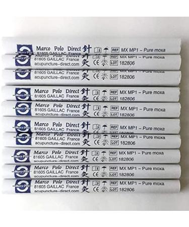 Marco Polo Chinese Moxa Rolls - Pure Mugwort 10 Moxas for Aromatherapy & Wellness - Buy Online on GoSupps.com