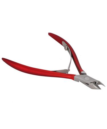 Verdant Touch Manicure Scissors Stainless Steel Nail Dead Skin Scissors Calluses Remover Nail Trimmer Clipper Manicure ToolRed