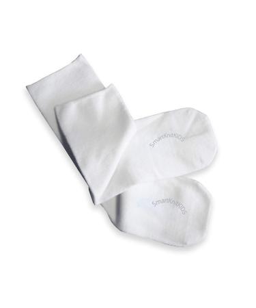 SmartKnitKIDS Seamless Sensitivity Socks for Sensory Issues - Made in USA White Large