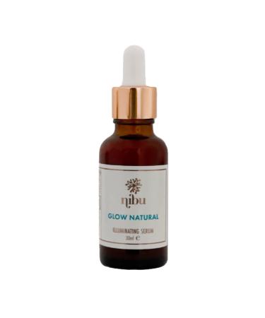 Nibu Glow Natural Serum 30ml Anti-aging anti-wrinkle reduces hyperpigmentation hydrating brightening and illuminating Organic face serum for men and women