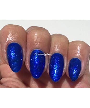 Bluesky BLUE GLITTER Blue Curacao Crystal Fine Glitter Sparkle Nail Gel Polish SJ14 UV LED Soak Off 10ml - Buy Online on GoSupps.com