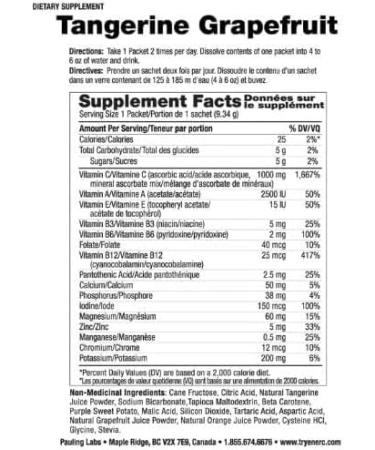 Conquitlam BC V36C2 EnerVitamin C mandarin grapefruit 2 x 30 packetsbags Pack of 2 - Buy Online on GoSupps.com