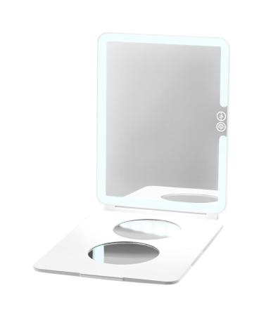 Case-Mate LuMee Studio - LED Portable White Light Makeup Mirror - Lightweight - 3 Light Modes - Travel-Friendly - White