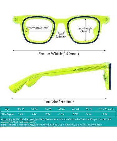 Square Blue Light Blocking Glasses for Men & Women - Anti-Glare UV Ray Filter Lightweight Readers - Buy Online on GoSupps.com