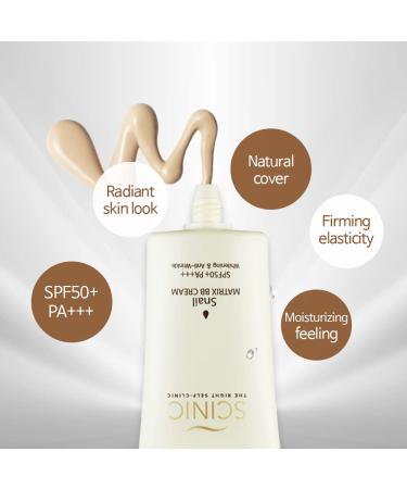 Scinic Snail Matrix BB Cream SPF 50+PA+++ - 1.35 fl oz (40 ml) - Hydrating Sun Protection - Buy Online on GoSupps.com