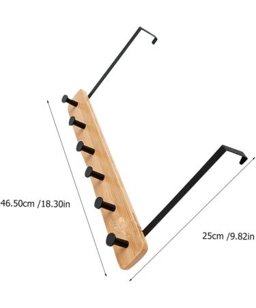 CHILDWEET Towel Hangers Coat Hanger Coat Hook Wall Mount Towel Holder Towel Rack with Shelf Coat Hooks No Punching Door Hook 6 hooks Khaki - Buy Online on GoSupps.com