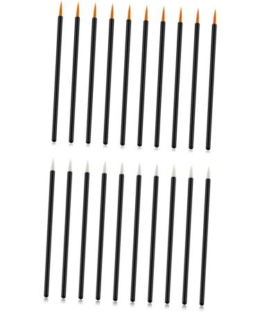 SKISUNO Eye Makeup 100pcs Makeup Brush Tools Eyeliner Applicator Tool Disposable Eyeliner Set Lipstick Liquid 10X0.5X0.5cm White - Buy Online on GoSupps.com