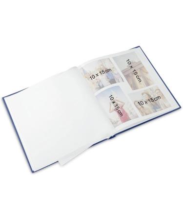Hama Baby Album | Fabric Cover Photo Album for 250 Photos | 10x15 cm | 50 White Pages & Pergamine Cutting Sheets | International Shipping - Buy Online on GoSupps.com