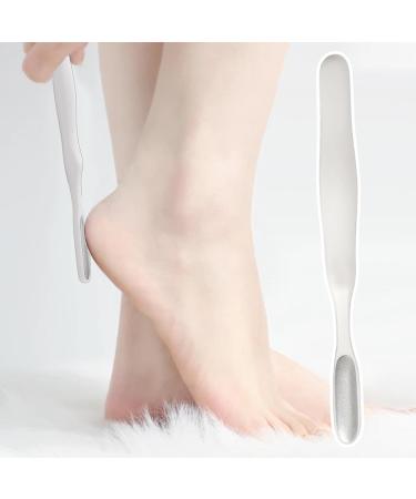 Foot Rasp Foot File Foot File Callus Remover Foot Scrubber - Shower Foot Scrubber Skin Removal Foot File Callus Remover Long Handled Toe Brush for Wet and Dry Feet White - Buy Online on GoSupps.com