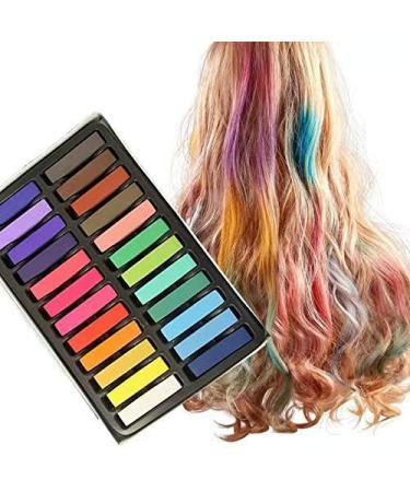 Hair Chalk Set for Kids and Pets Temporary Dog Hair Dye ,Mordely 24 Colors Washable Hair Dye Art,Best Gift for Party,Halloween,Birthday,New Year,Easter & Cosplay Makeup